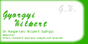 gyorgyi wilpert business card